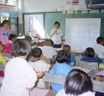 Teaching English to the children image